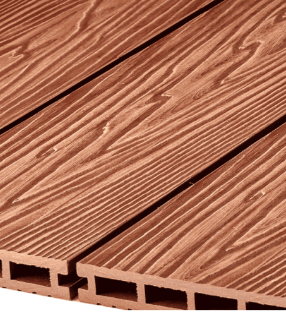 Террасная доска из ДПК Dortmax VELVET MODERN 3D Терракот